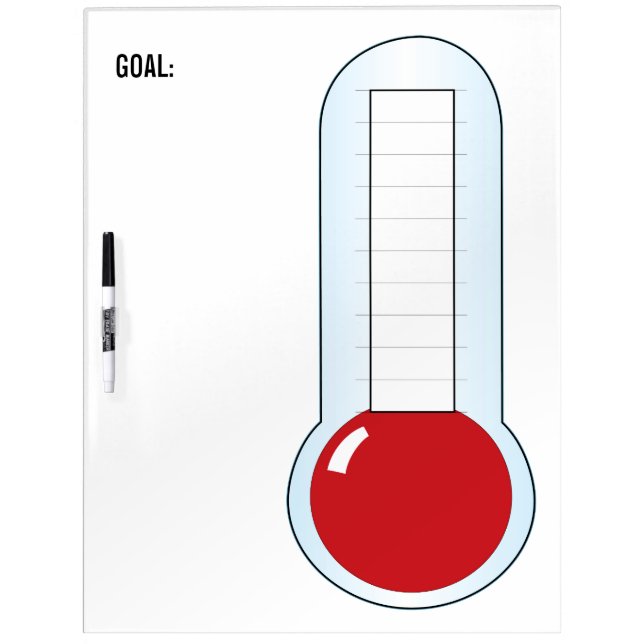 Re-useable Thermometer Dry-Erase Board (Front)