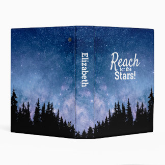 Reach For Stars Personalized Motivational Quote Mini Binder