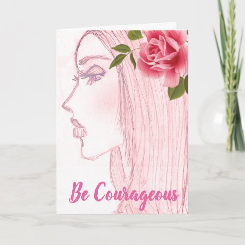 Reach for the Cure Collection Be Courageous Card