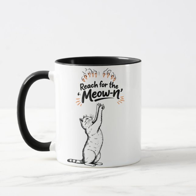 Reach for the Meow-n Mug (Left)