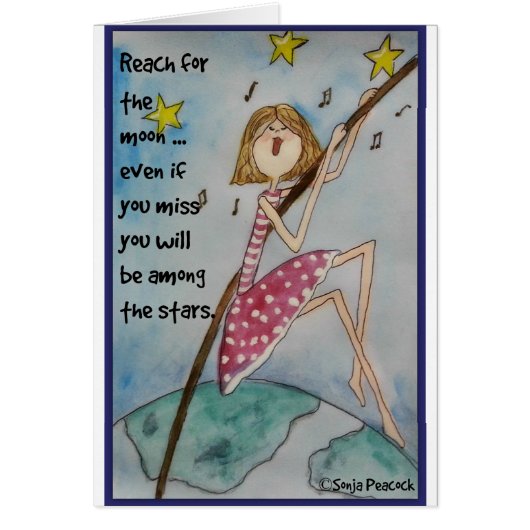 Reach for the moon cards (Front)