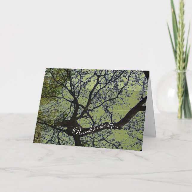 Reach for the Sky Greeting Card (Front)