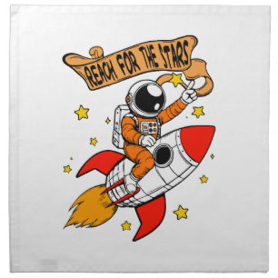 Reach for the stars cloth napkin