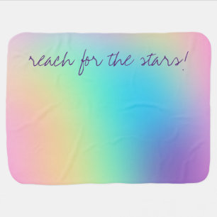 "Reach For The Stars!" Gradient Baby Blanket