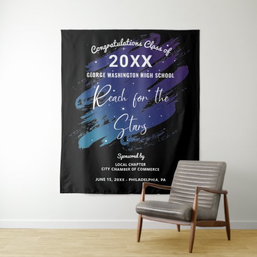 Reach for the Stars Graduation Photo Backdrop