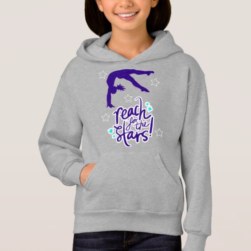 Reach for the Stars Gymnastics Tumbling   Hoodie