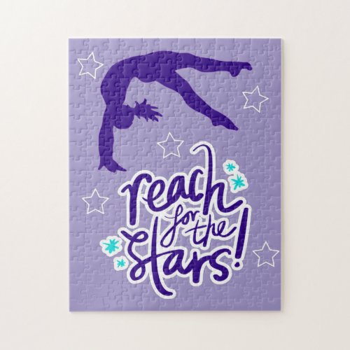 Reach for the Stars Gymnastics Tumbling    Jigsaw Puzzle