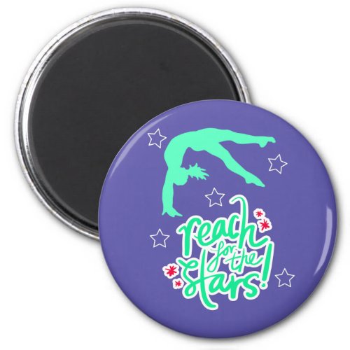 Reach for the Stars Gymnastics Tumbling  Magnet