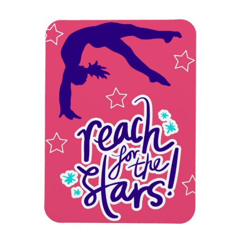 Reach for the Stars Gymnastics Tumbling    Magnet