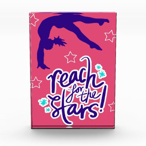 Reach for the Stars Gymnastics Tumbling  Photo Block