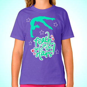 Reach for the Stars Gymnastics Tumbling  T-Shirt
