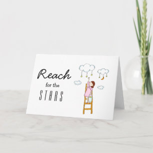 Reach For The Stars Motivational Card