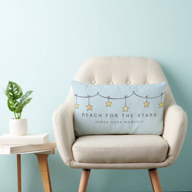 Reach For The Stars Personalized Lumbar Pillow (Chair)
