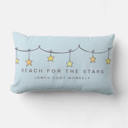 Reach For The Stars Personalized Lumbar Pillow