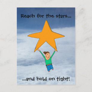 Reaching for Stars Linocut Postcards