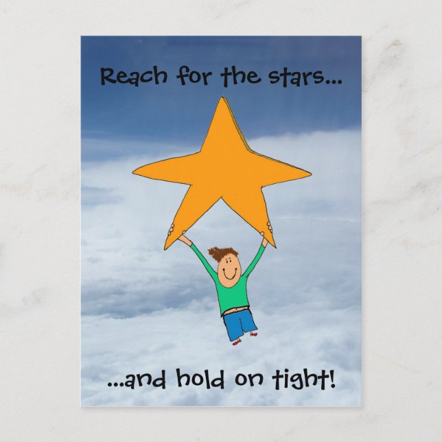 Reach for the stars... postcard (Front)