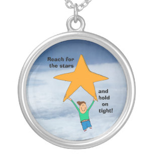 reach for the Stars Silver Plated Necklace