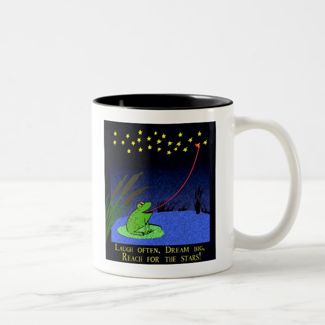 reach for the stars Two-Tone coffee mug (Right)