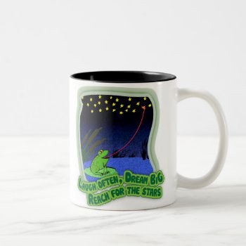 Reach For The Stars Two-tone Coffee Mug by pigswingproductions at Zazzle