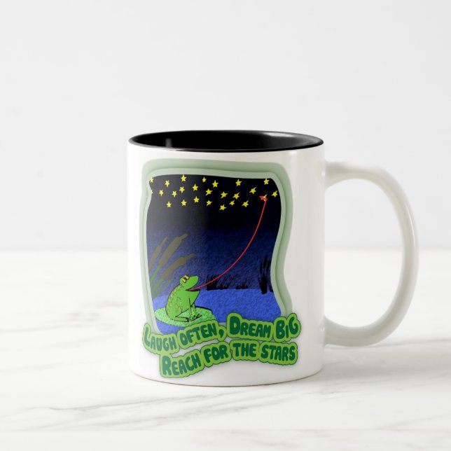 reach for the stars Two-Tone coffee mug (Right)