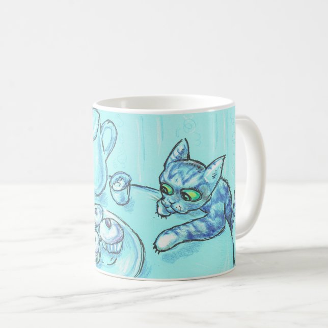 Reach for your Dreams, Mischievous Cat Mug (Front Right)