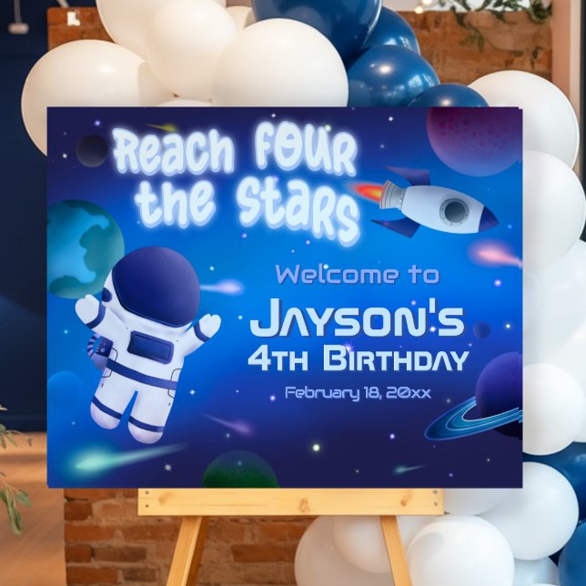 Reach Four the Stars - Outer Space Welcome Sign (Reach Four the Stars - Outer Space Welcome Sign)