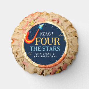 Reach Four The Stars Space Birthday Reese's Peanut Butter Cups