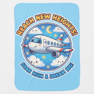 Reach New Heights! Airplane Baby Blanket