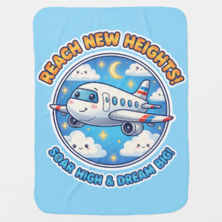 Reach New Heights! Airplane Baby Blanket