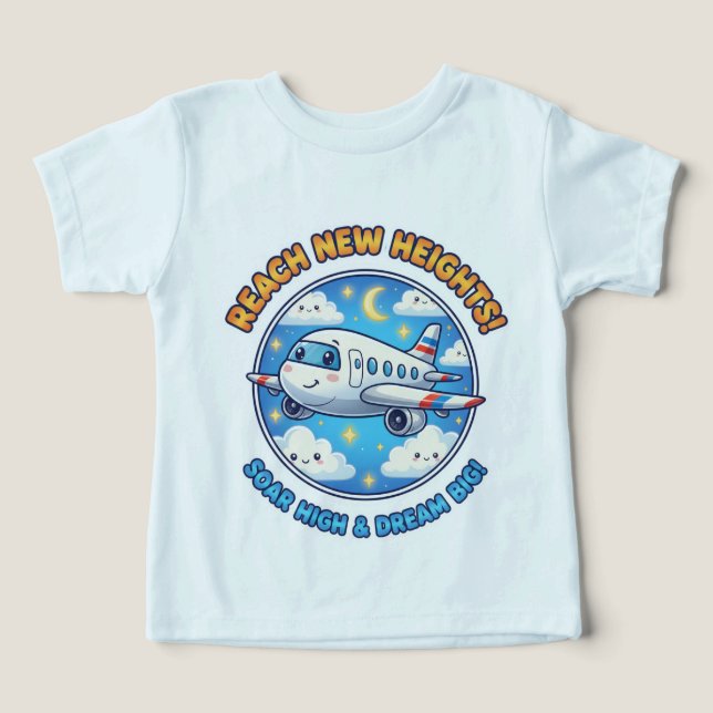 Reach New Heights! Soar High Toddler T-shirt (Design Front)