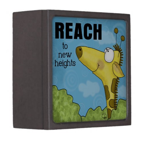 Reach to New Heights Giraffe Keepsake Box