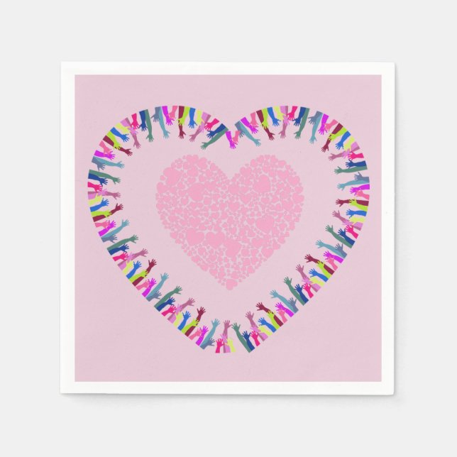 Reaching for Love Napkins (Front)