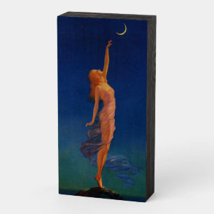 Reaching for the Moon Wooden Box Sign