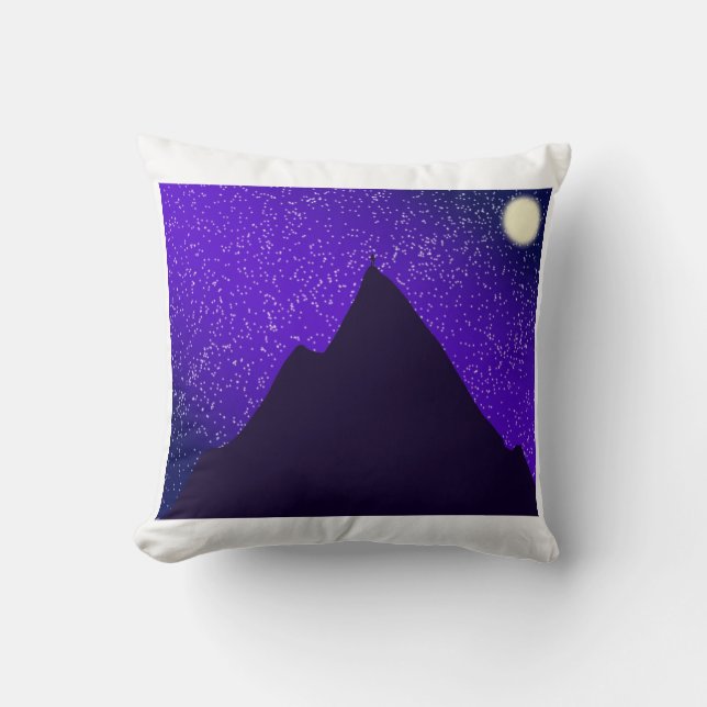 Reaching for the river of stars throw pillow (Front)