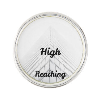 Reaching High Lapel Pin