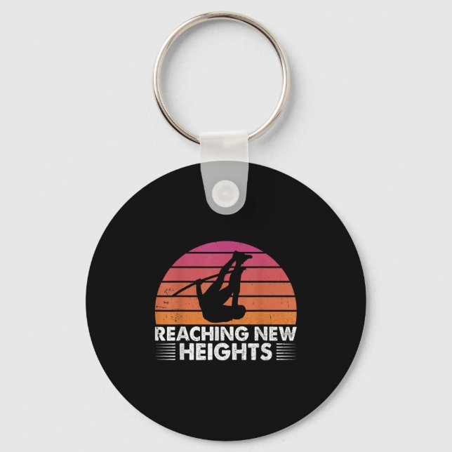 Reaching New Heights, Le Vault Funny Le Vault Jump Keychain (Front)