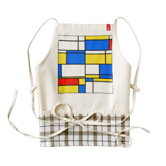 Reactangles abstract design zazzle HEART apron
