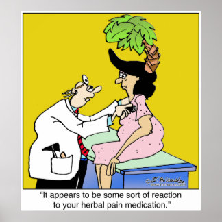 Reaction to Herbal Medication Poster