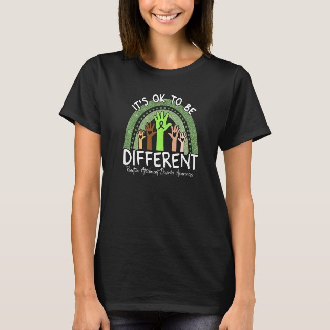 Reactive Attachment Disorder Awareness Lime Green  T-Shirt (Front)