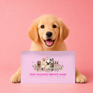 Reactive Dog Trainer Anxiety Support Business Card