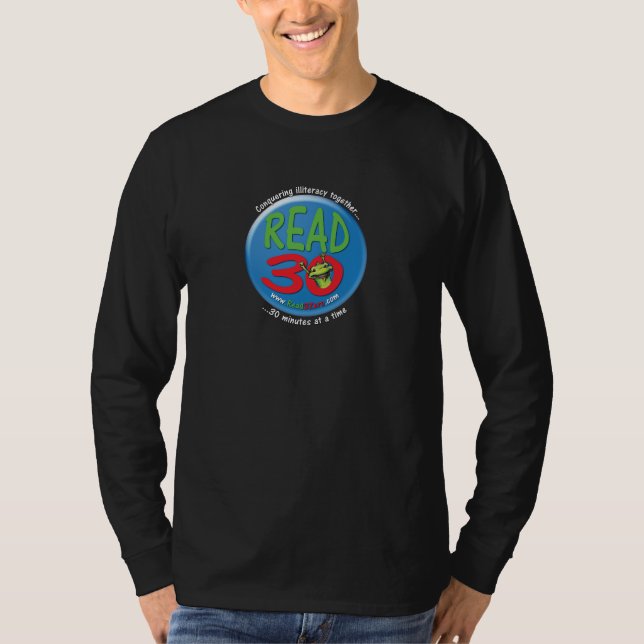 Read3Zero Adult T-Shirt Longsleeve (Black) (Front)