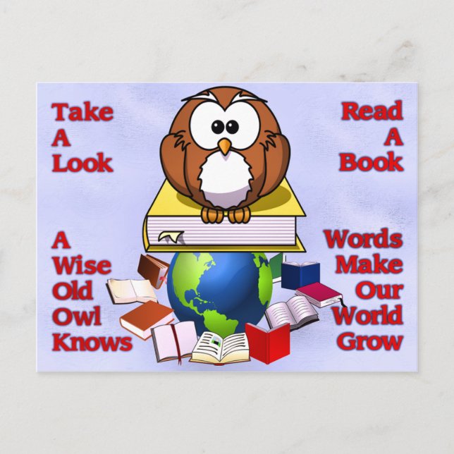 Read A Book Postcard (Front)