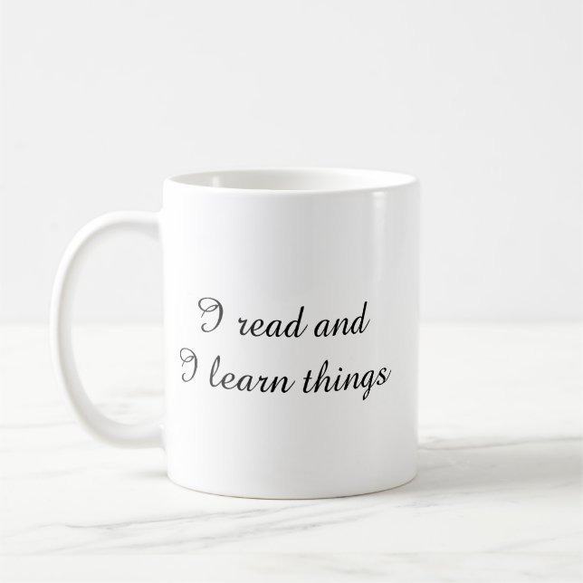 Read and Learn Coffee Mug (Left)