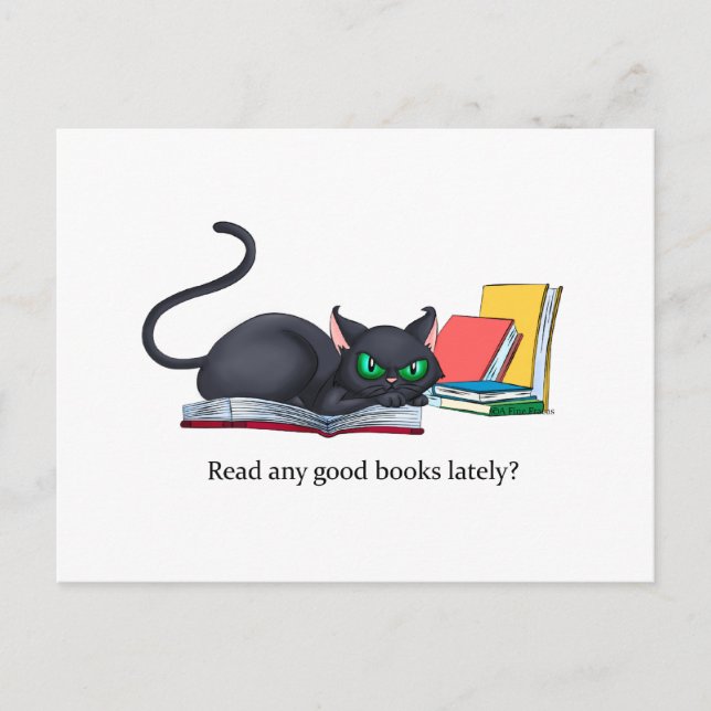 Read any good books lately? postcard (Front)