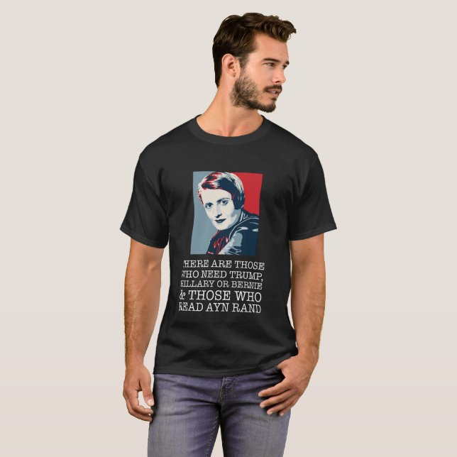read ayn rand libertarian T-Shirt (Front Full)