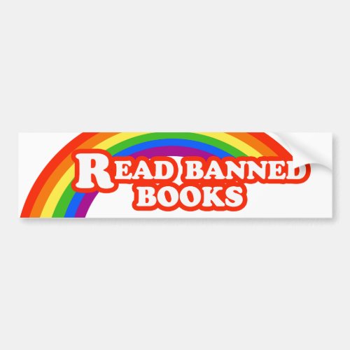 Read banned books bumper sticker