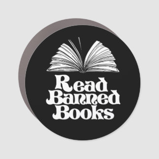 Read Banned Books Car Magnet