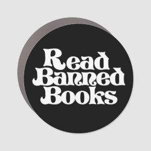 Read Banned Books Car Magnet