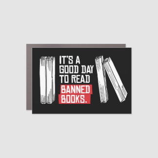 Read Banned Books Car Magnet