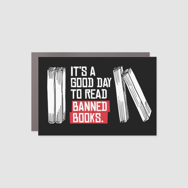 Read Banned Books Car Magnet (Front)